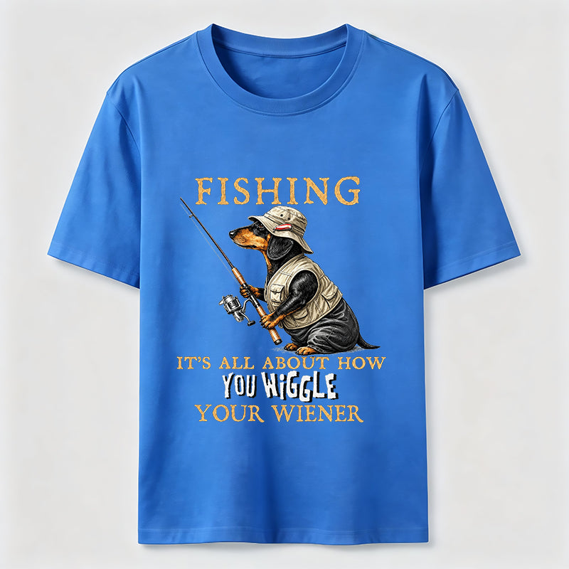 Dachshund Fishing Club Outdoor Wiener Dog Classic T-Shirt