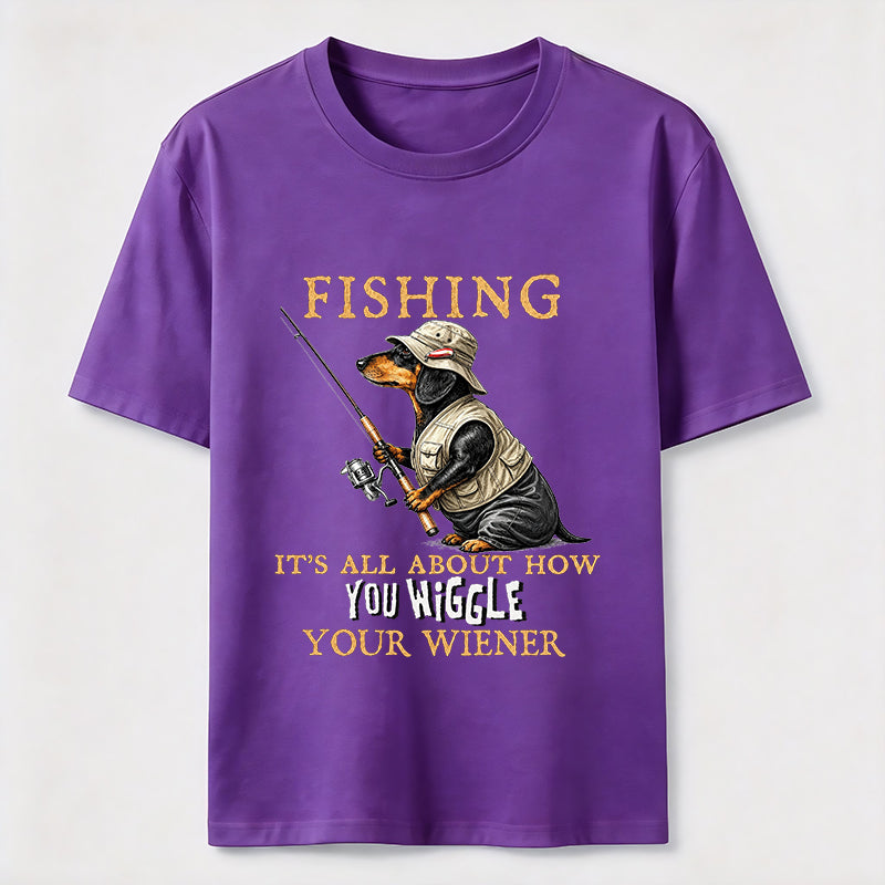 Dachshund Fishing Club Outdoor Wiener Dog Classic T-Shirt