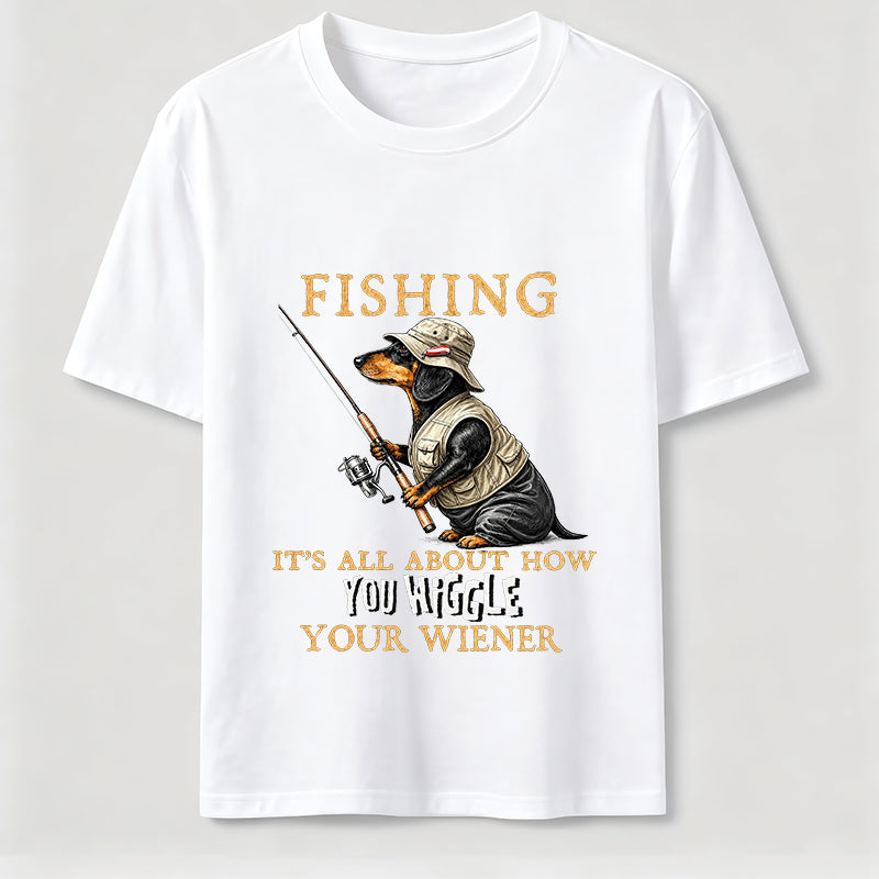 Dachshund Fishing Club Outdoor Wiener Dog Classic T-Shirt