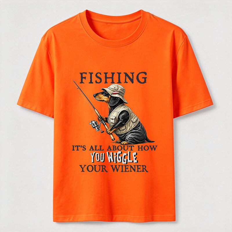 Dachshund Fishing Club Outdoor Wiener Dog Classic T-Shirt