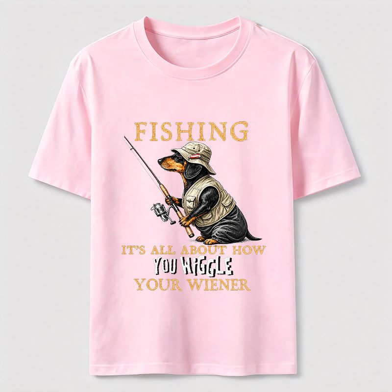 Dachshund Fishing Club Outdoor Wiener Dog Classic T-Shirt
