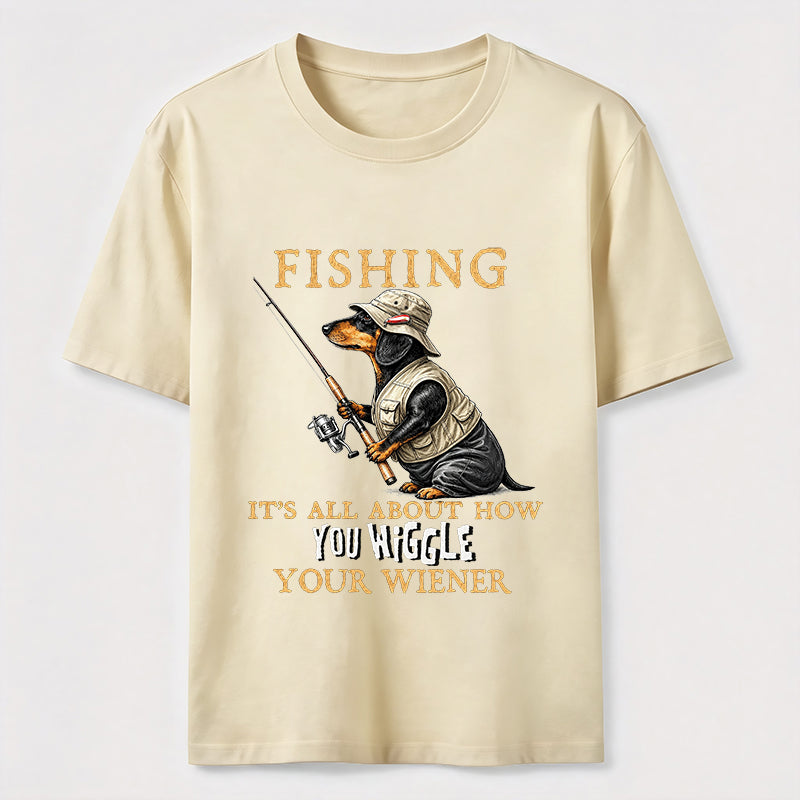 Dachshund Fishing Club Outdoor Wiener Dog Classic T-Shirt