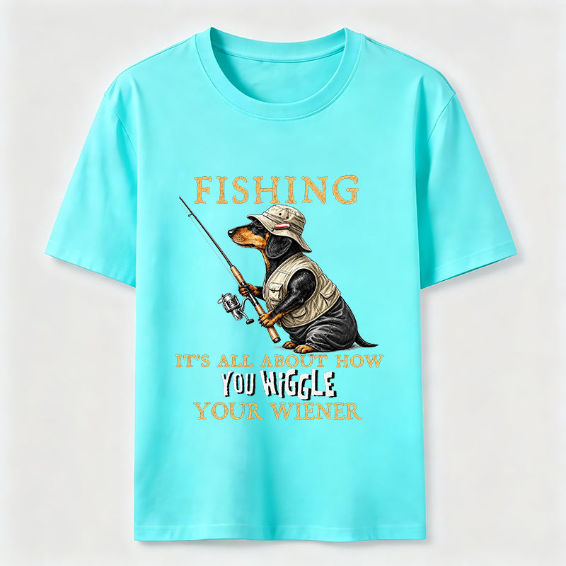 Dachshund Fishing Club Outdoor Wiener Dog Classic T-Shirt