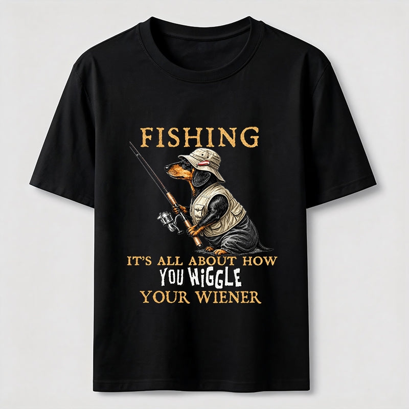 Dachshund Fishing Club Outdoor Wiener Dog Classic T-Shirt