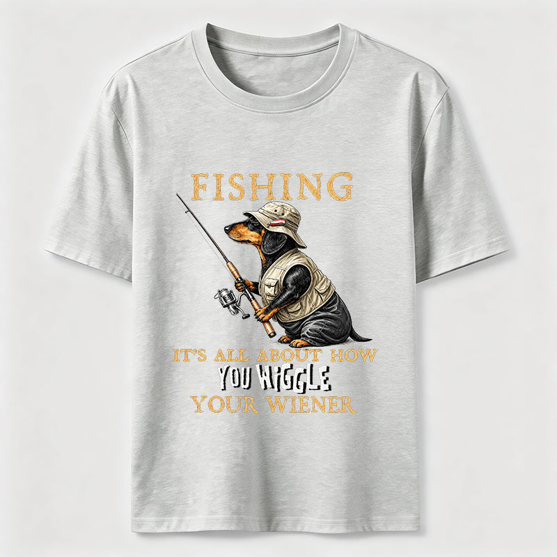 Dachshund Fishing Club Outdoor Wiener Dog Classic T-Shirt