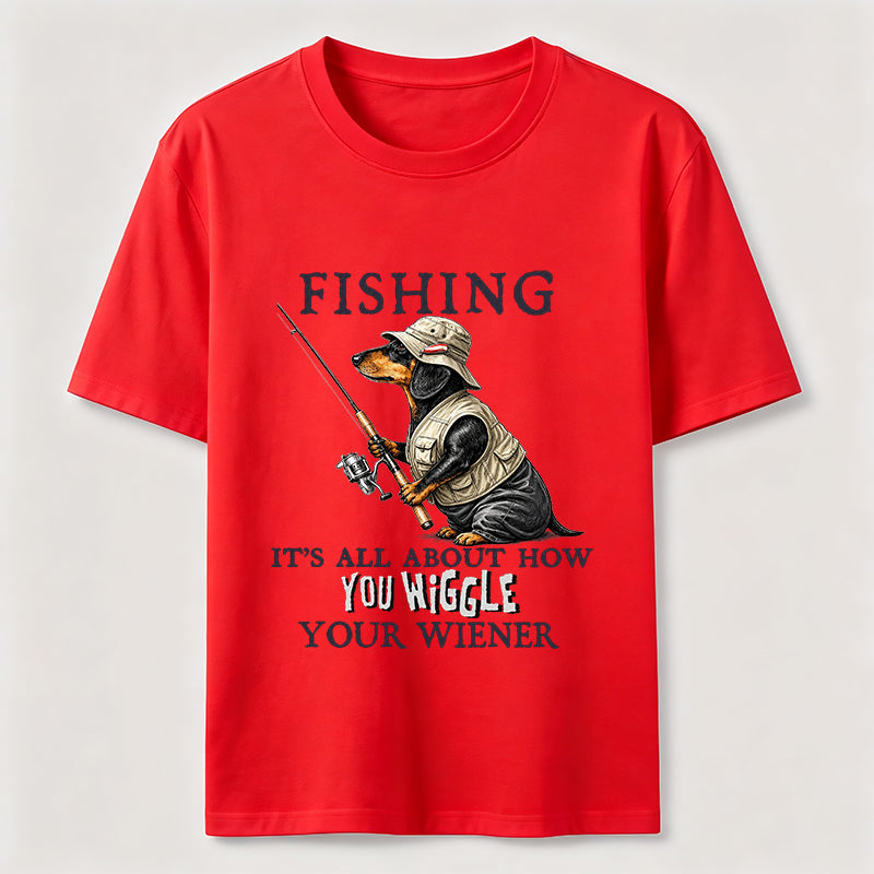 Dachshund Fishing Club Outdoor Wiener Dog Classic T-Shirt