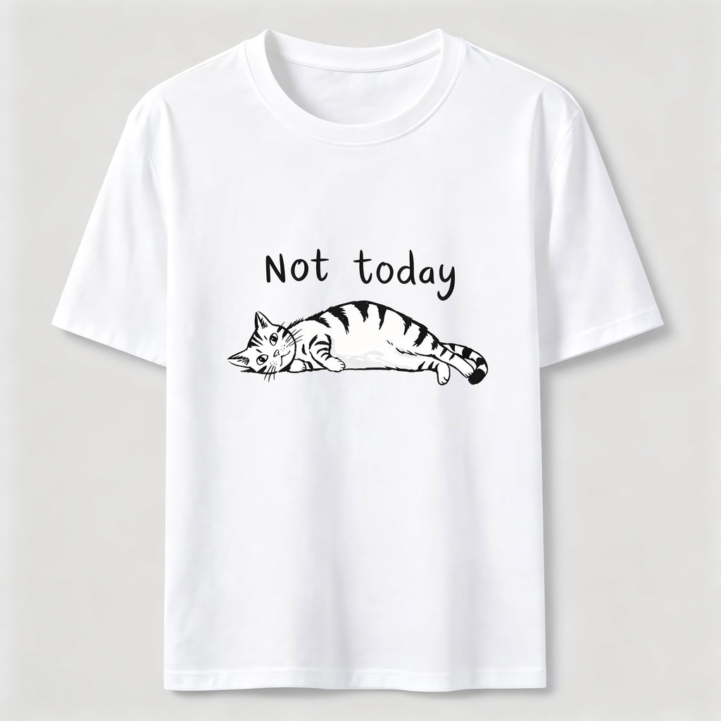 Not Today Lazy Cat Classic T-Shirt