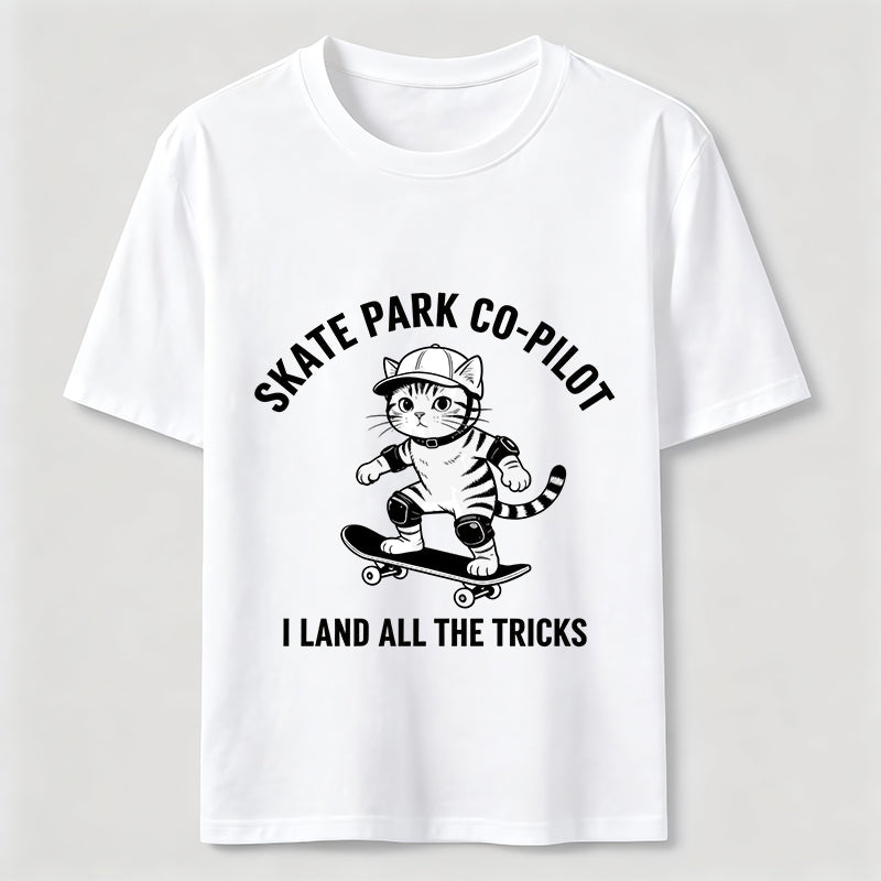 Skate Park Co Pilot Cat Classic T-Shirt