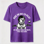 Ride or Die Co Pilot Bulldog Classic T-Shirt