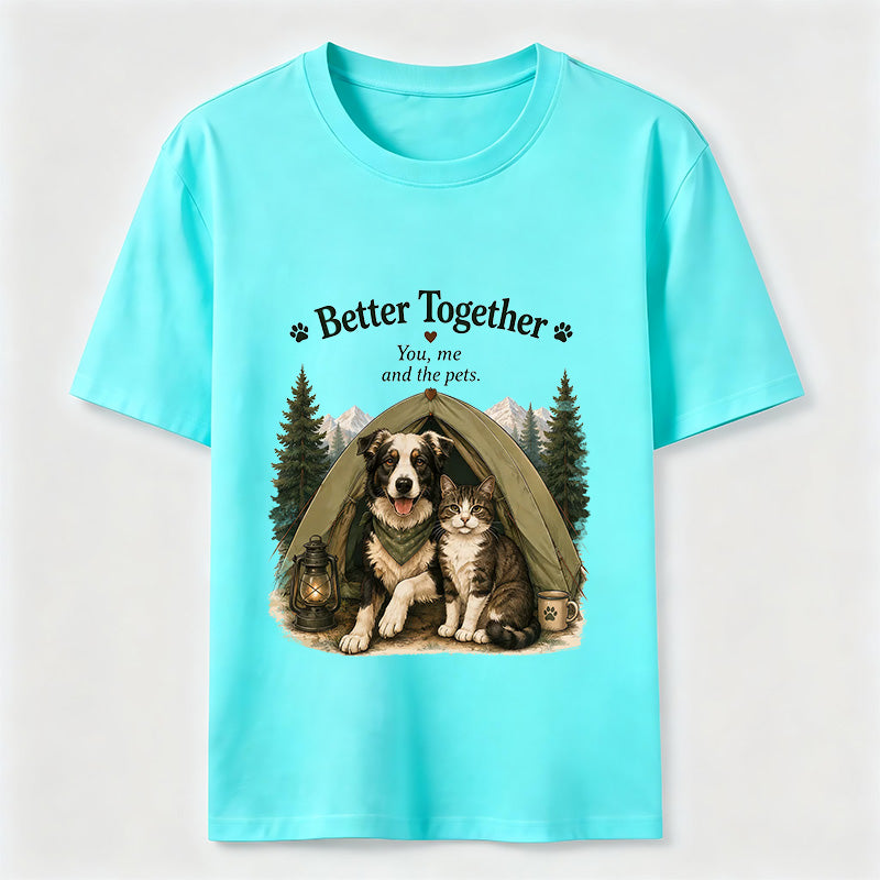 Better Together Dog & Cat Camping Classic T-Shirt