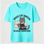 No Decaf Served Here Cat Barista Coffee Classic T-Shirt