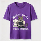 No Decaf Served Here Cat Barista Coffee Classic T-Shirt