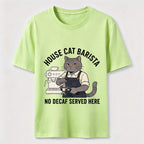 No Decaf Served Here Cat Barista Coffee Classic T-Shirt