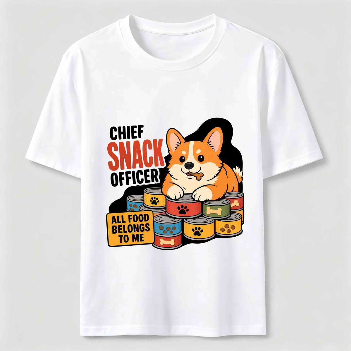 Chief Snack Officer Corgi Classic T-Shirt
