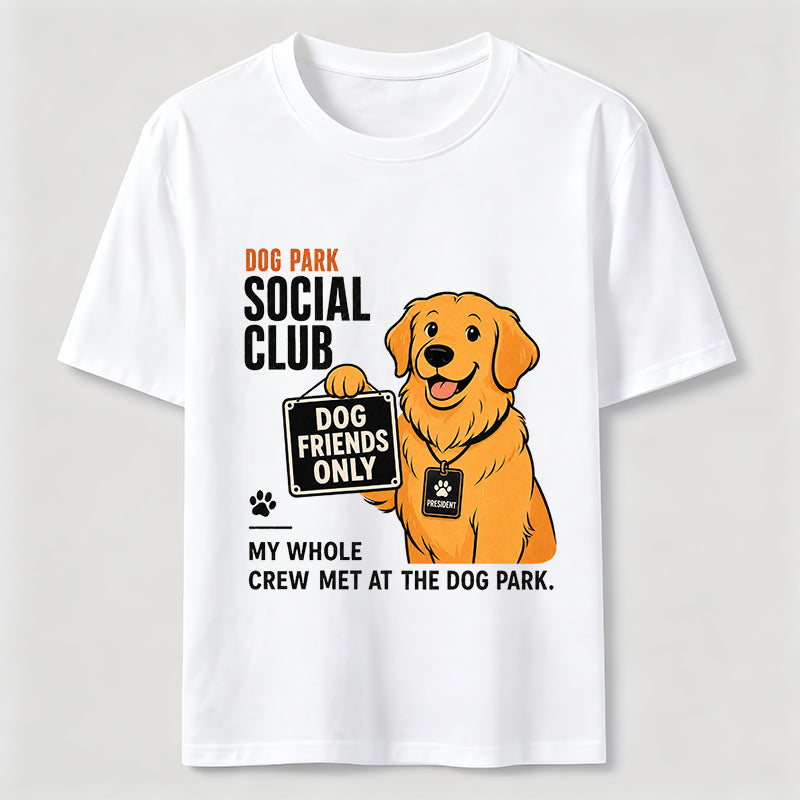 Dog Park Social Club Golden Retriever Classic T-Shirt