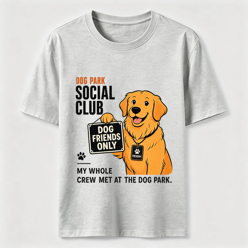 Dog Park Social Club Golden Retriever Classic T-Shirt