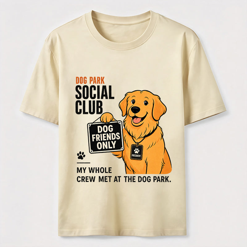 Dog Park Social Club Golden Retriever Classic T-Shirt