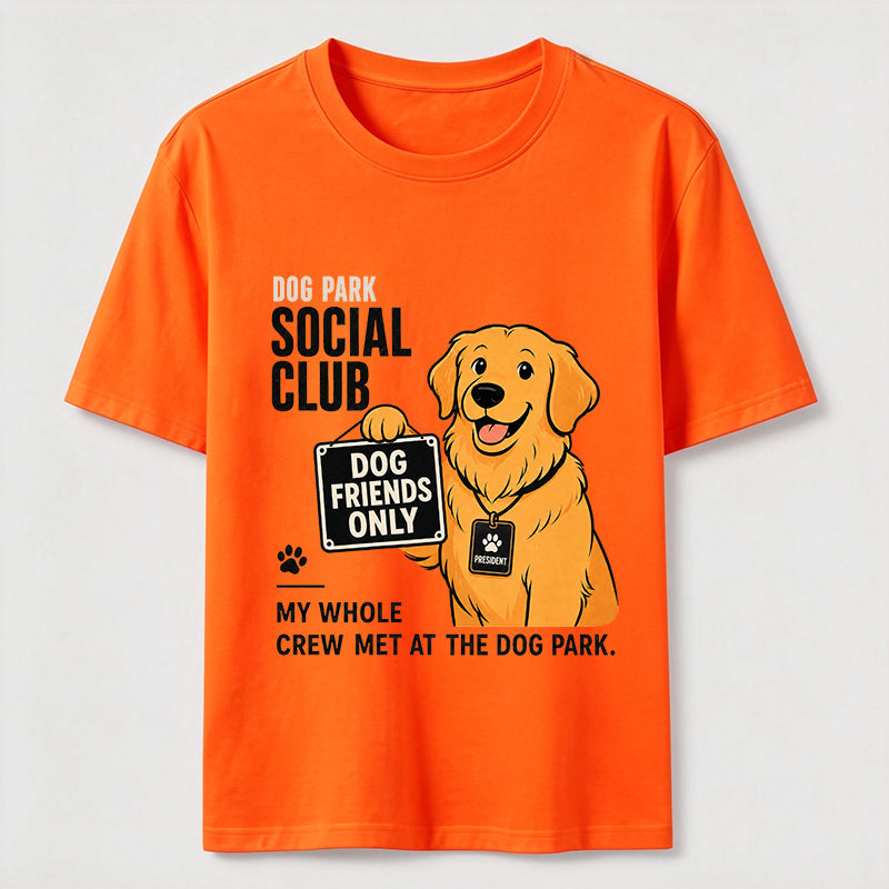 Dog Park Social Club Golden Retriever Classic T-Shirt
