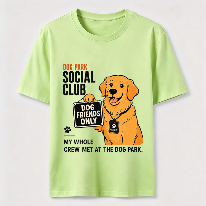 Dog Park Social Club Golden Retriever Classic T-Shirt