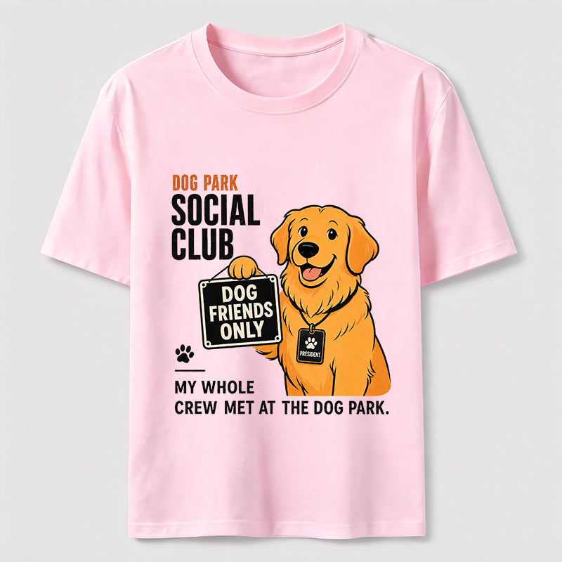 Dog Park Social Club Golden Retriever Classic T-Shirt