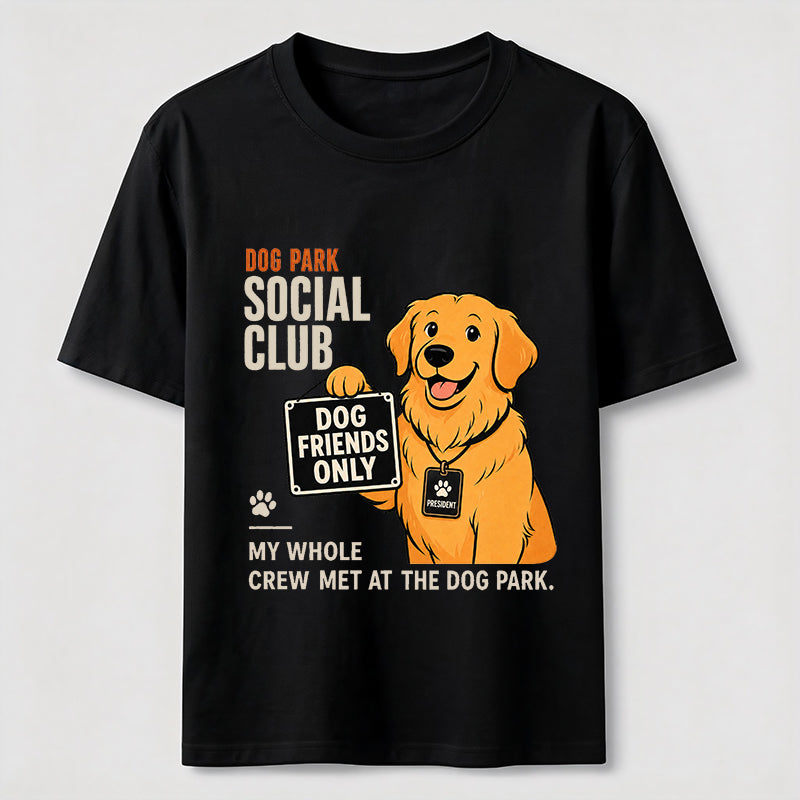 Dog Park Social Club Golden Retriever Classic T-Shirt