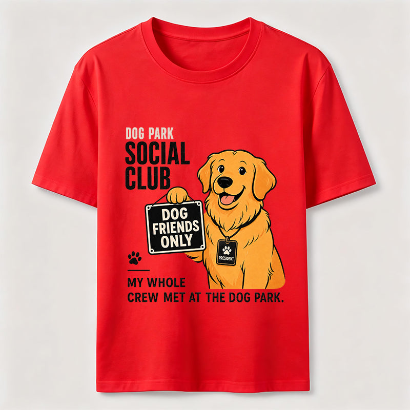 Dog Park Social Club Golden Retriever Classic T-Shirt