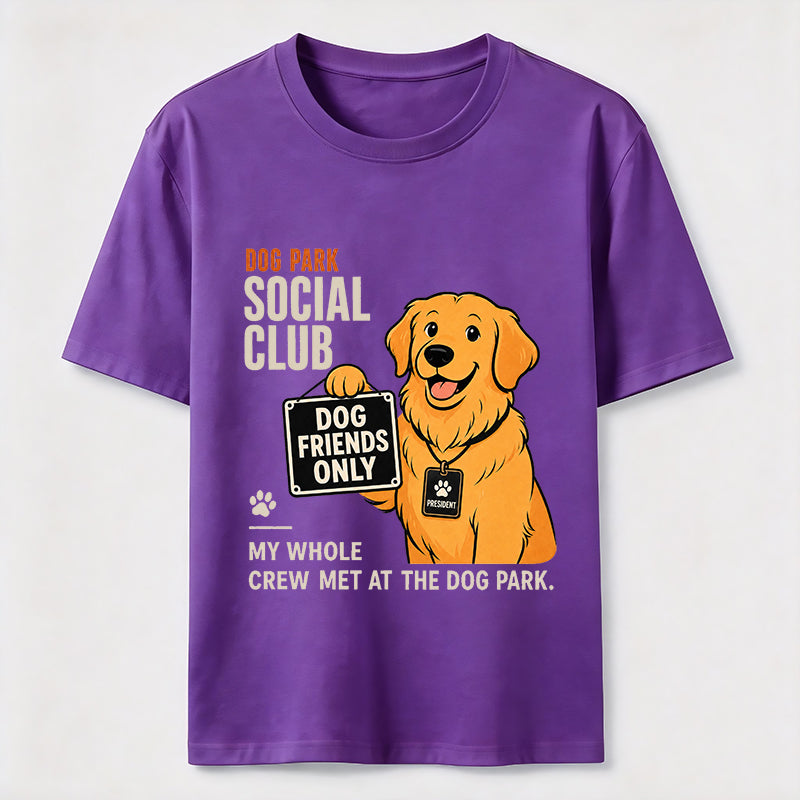 Dog Park Social Club Golden Retriever Classic T-Shirt