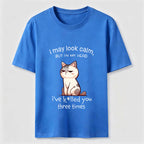 Calm Face Chaotic Mind Cat Classic T-Shirt