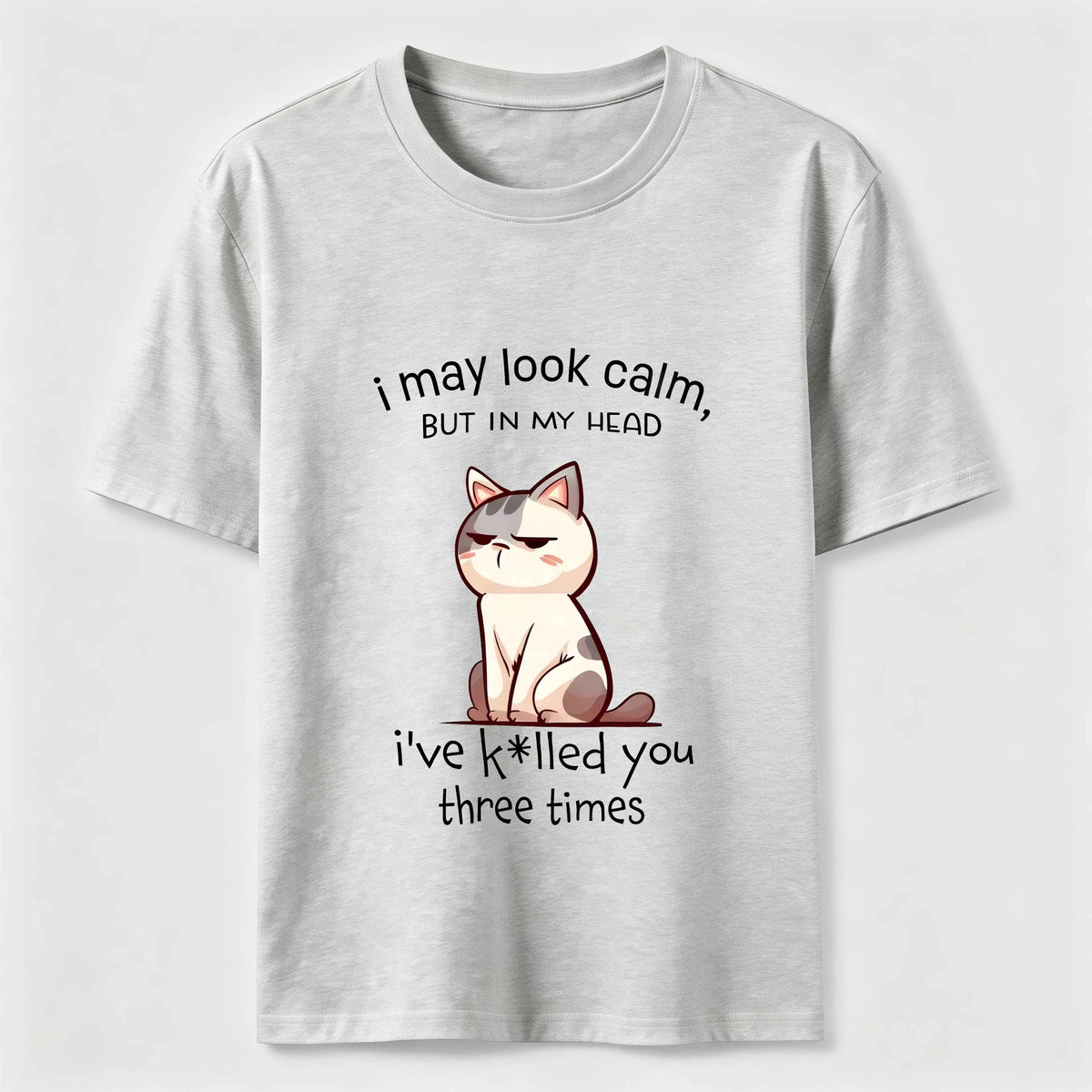 Calm Face Chaotic Mind Cat Classic T-Shirt
