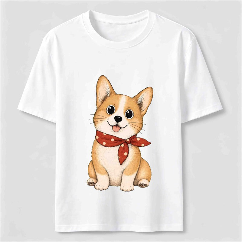 Little Scarf Corgi Classic T-Shirt
