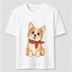 Little Scarf Corgi Classic T-Shirt