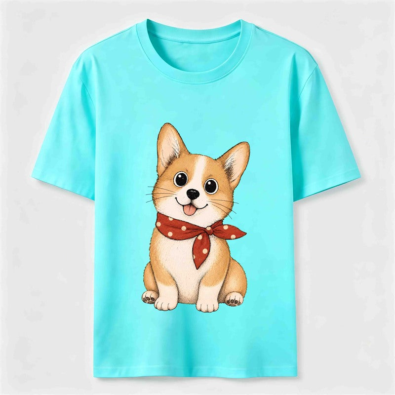 Little Scarf Corgi Classic T-Shirt