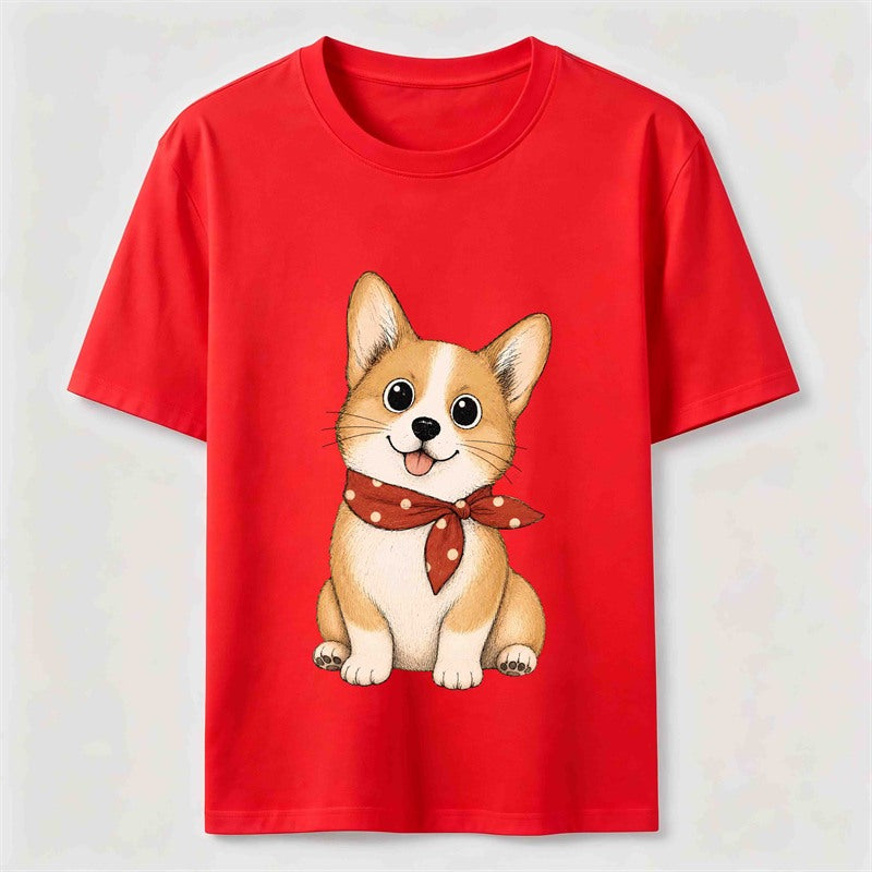 Little Scarf Corgi Classic T-Shirt