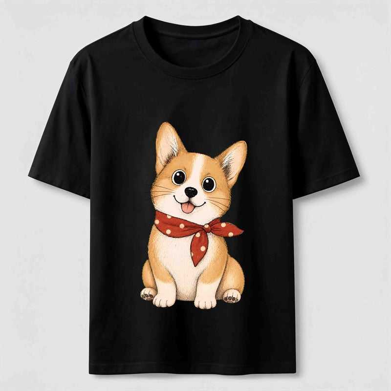 Little Scarf Corgi Classic T-Shirt