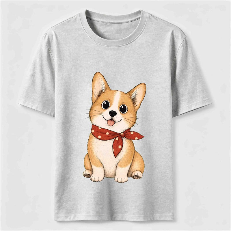Little Scarf Corgi Classic T-Shirt