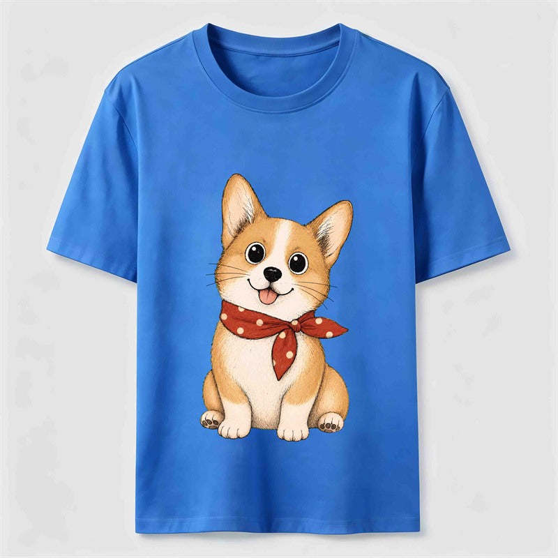 Little Scarf Corgi Classic T-Shirt
