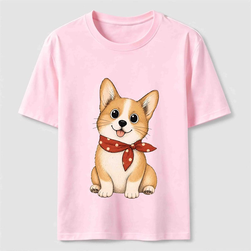 Little Scarf Corgi Classic T-Shirt