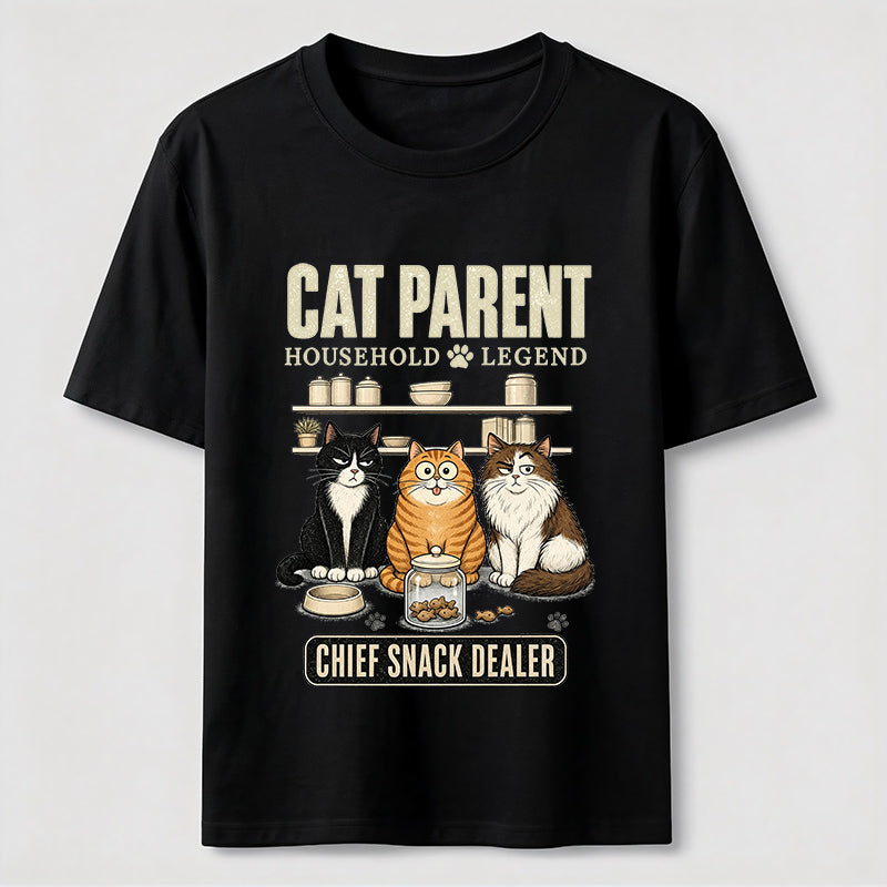 Multi Cat Parent Chief Snack Dealer Classic T-Shirt