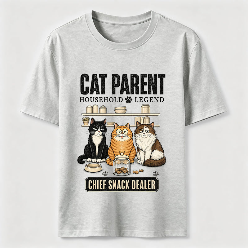 Multi Cat Parent Chief Snack Dealer Classic T-Shirt
