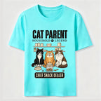 Multi Cat Parent Chief Snack Dealer Classic T-Shirt