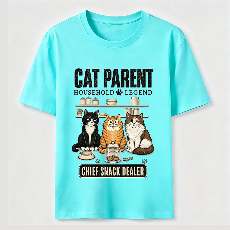 Multi Cat Parent Chief Snack Dealer Classic T-Shirt