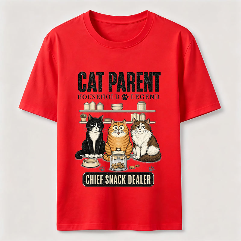 Multi Cat Parent Chief Snack Dealer Classic T-Shirt