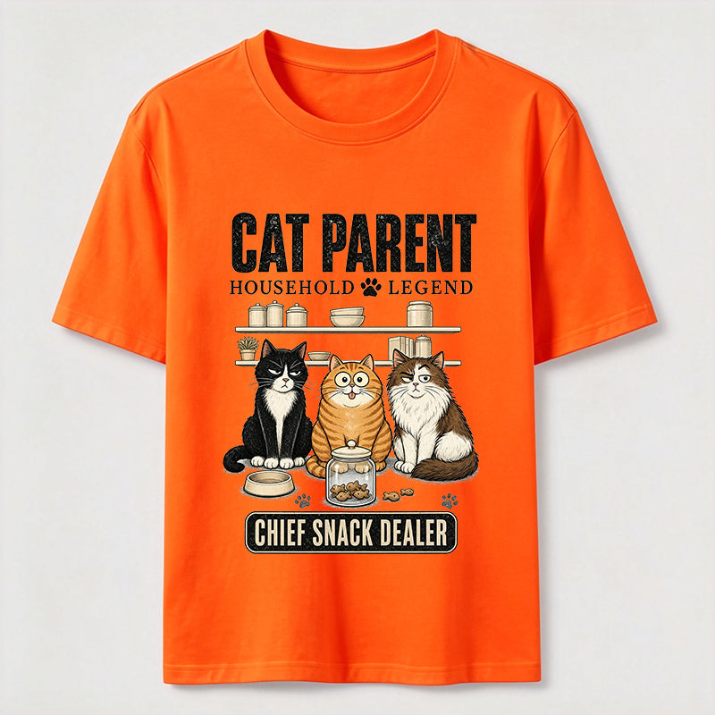 Multi Cat Parent Chief Snack Dealer Classic T-Shirt