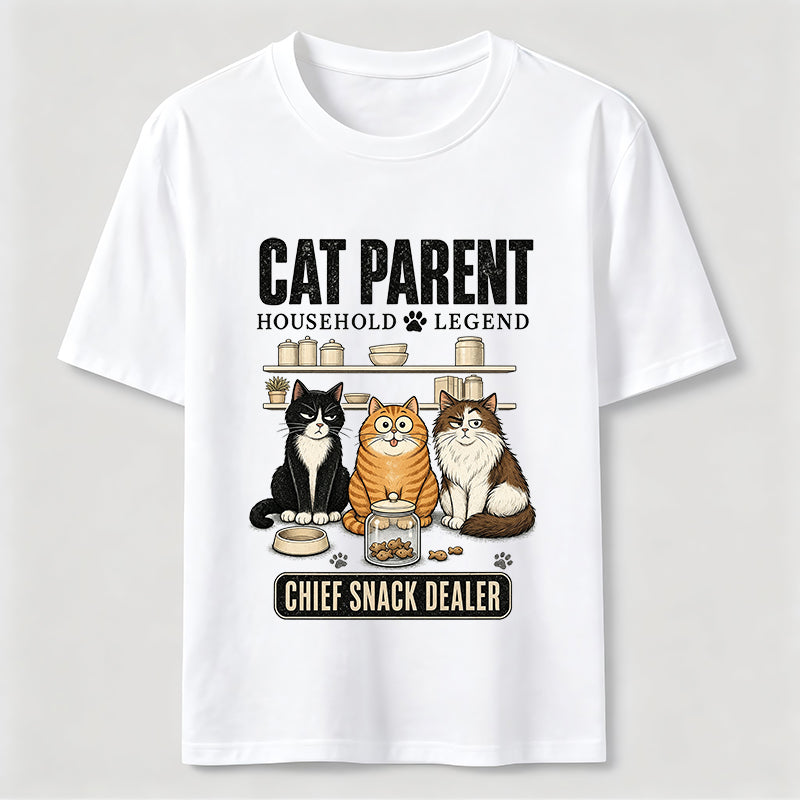 Multi Cat Parent Chief Snack Dealer Classic T-Shirt