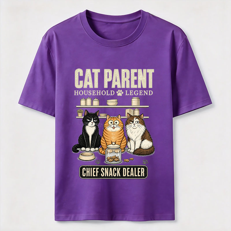 Multi Cat Parent Chief Snack Dealer Classic T-Shirt