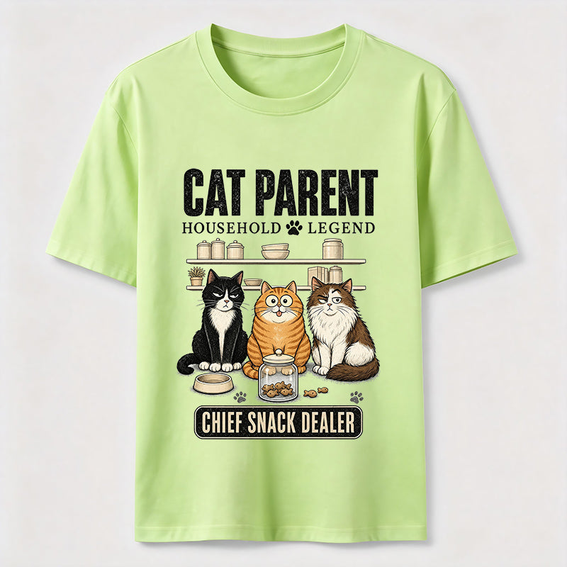 Multi Cat Parent Chief Snack Dealer Classic T-Shirt