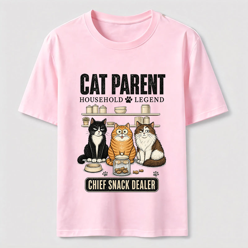 Multi Cat Parent Chief Snack Dealer Classic T-Shirt