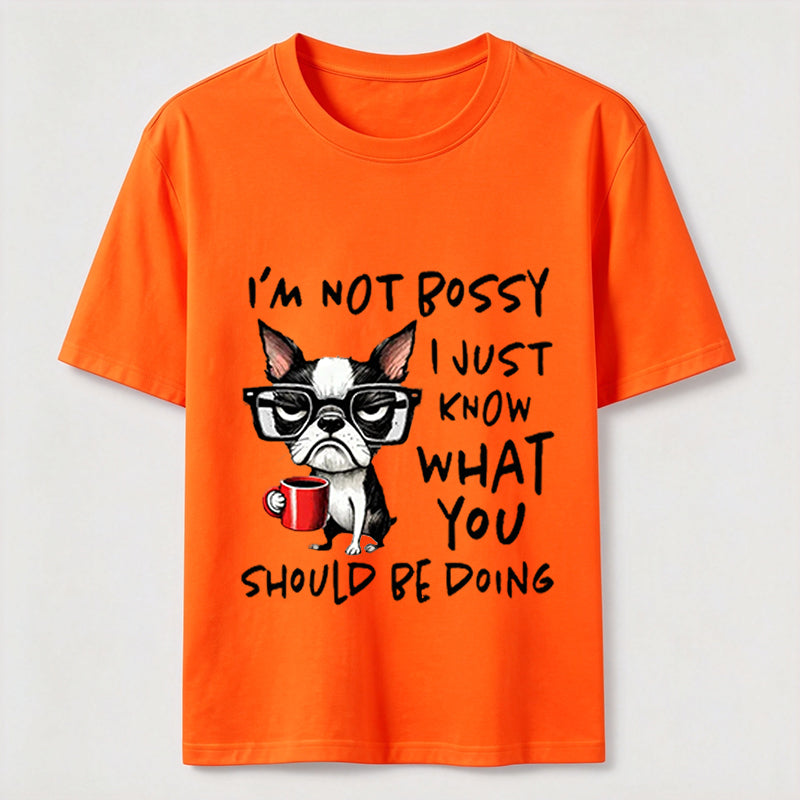 Not Bossy Boston Terrier Classic T-Shirt