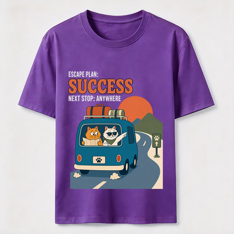 Escape Plan Cat Road Trip Classic T-Shirt