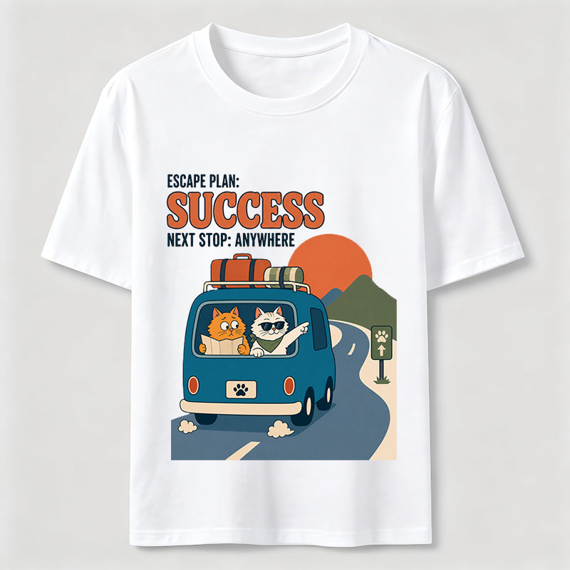 Escape Plan Cat Road Trip Classic T-Shirt
